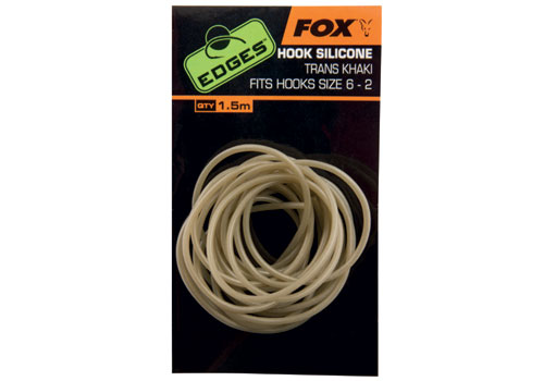 Fox Edges Hook Silicone Trans Khaki