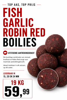 Fish Garlic Robin Red Boilies 19 kg