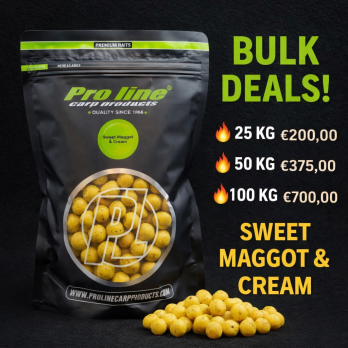 Proline Sweet Maggot & Cream 100 kg Bulk Deal