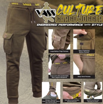 Vass Culture Cargo Joggers Khaki Green