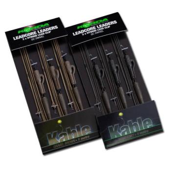 Korda Leadcore Leader-Hybrid Lead Clip QC Swivel Gravel (3 stuks)