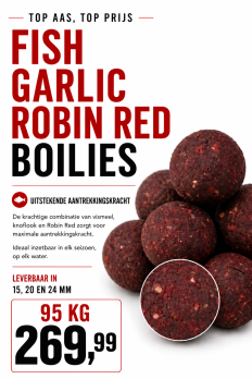 Fish Garlic Robin Red Boilies 95 kg