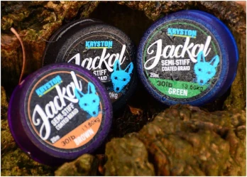 Kryston Jackal Semi Stiff Coated Braid 30lb Green