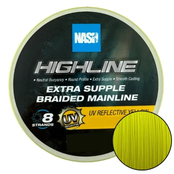 Nash Highline Extra Supple Braid UV 1200 meter 35lb 0,28mm