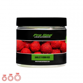 Pro Line Garlic & Robin Red Coated Hookbaits 15mm