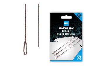 Nash Cling On Unleaded Leader 40Lbs 75cm (3 stuks ) 