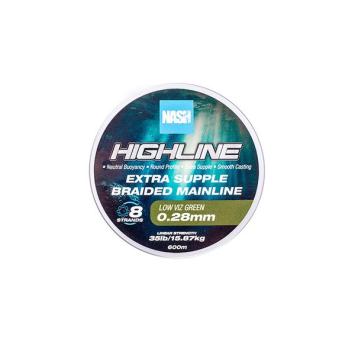 Nash Highline Extra Supple Braid Green 600 meter